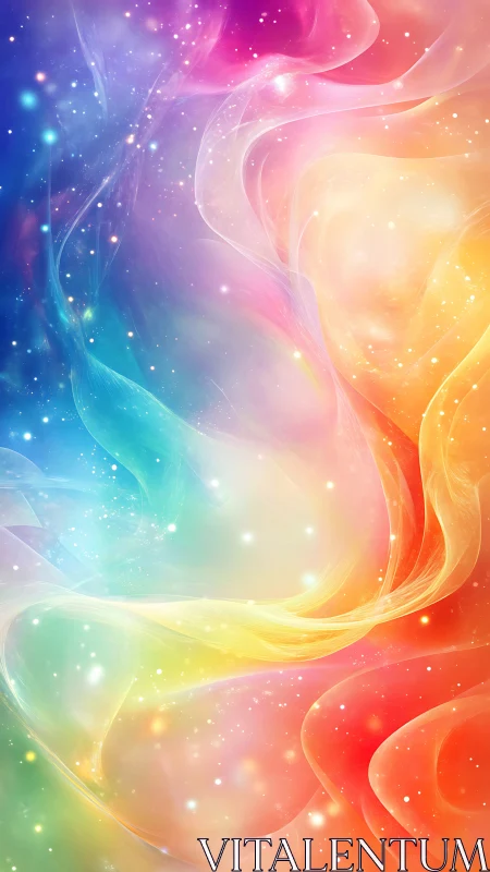 Chromatic nebula veil renders luminous spectral energy field