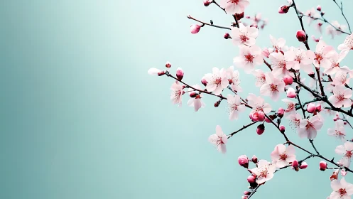 Spring's Gentle Awakening: Cherry Blossoms Dance.