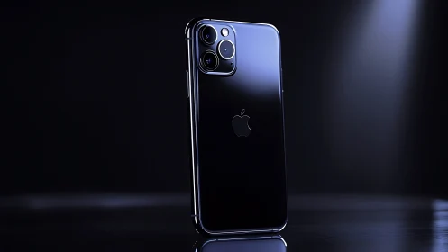 Midnight smartphone gleams with triple-lens precision