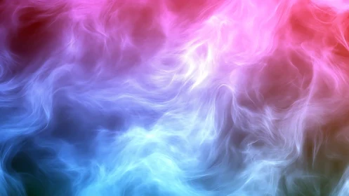 Dreamy swirling clouds in gentle pink and blue light.