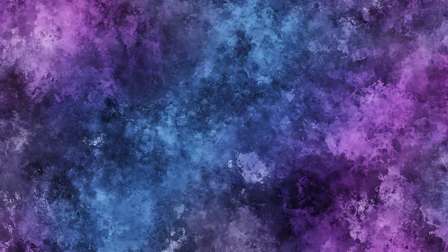 Bimodal violet–cyan nebular noise field with granular diffusion.