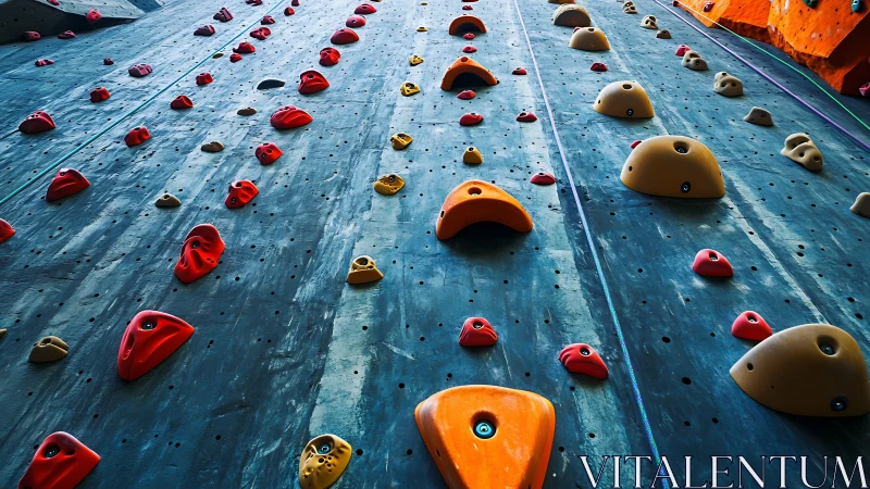 Colorful indoor climbing wall inviting playful adventure.