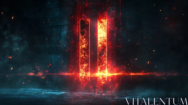 Molten Gateway Erupts Through the Neon Veil