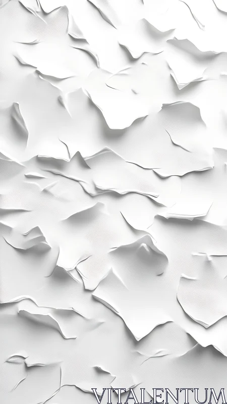 Paper dunes drift across a snowy minimalist dreamscape.