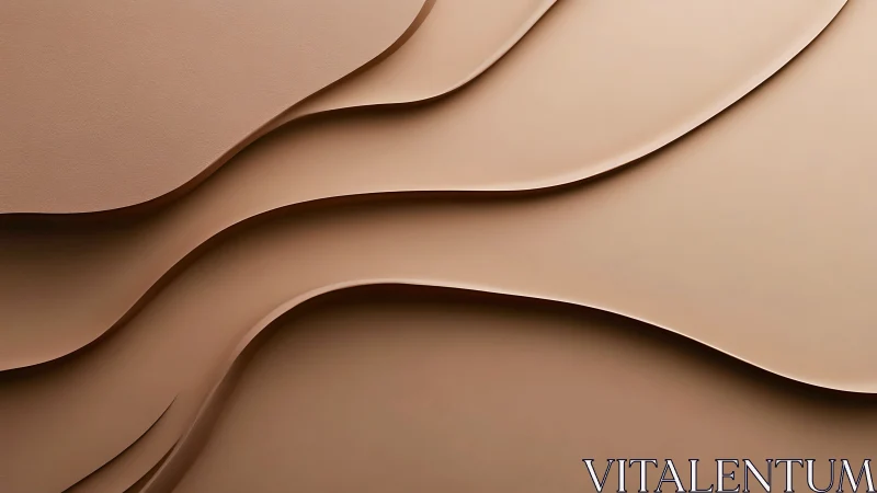 Soft desert waves of sculpted beige layers in motion.