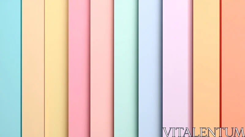 Vertical arrangement of pastel rectangular color panels.