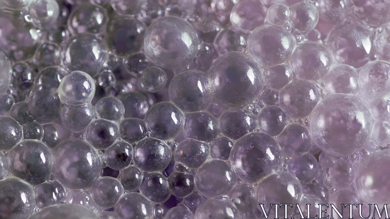 Lavender soap galaxies drift in a glimmering bubble nebula