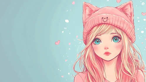 Soft-eyed daydreamer listens to quiet candy-colored wishes