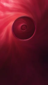 Crimson spiral gateway swirling inside a velvet cosmos.