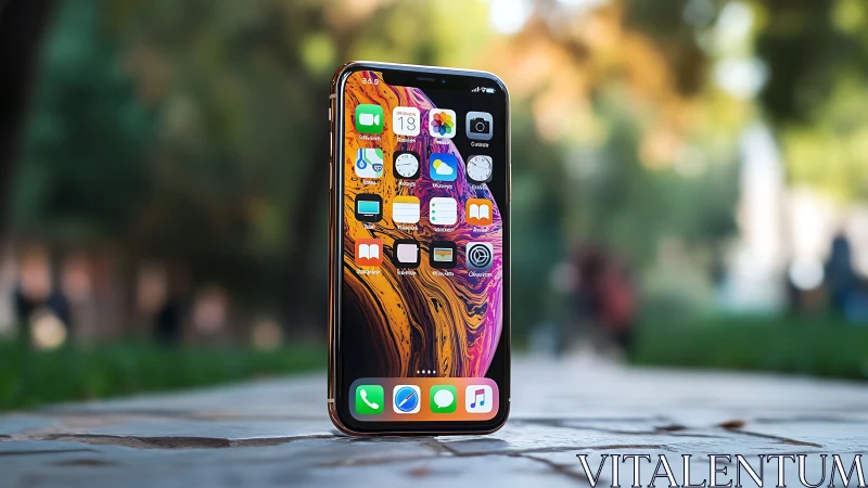 Golden hour meets tech: iPhone's vibrant soul shines bright.