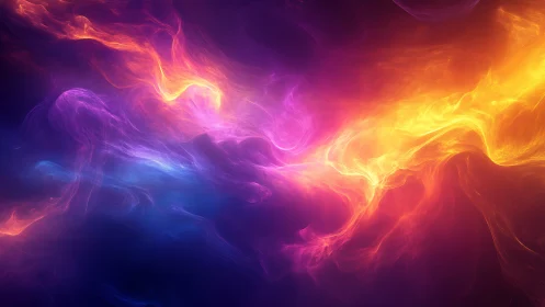 Vibrant Energy: Flowing Light in Stunning Color Waves