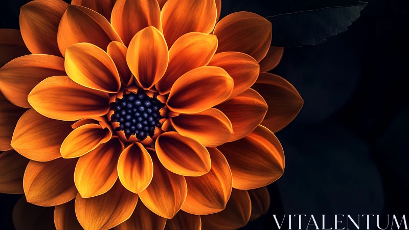 Molten Petals: Dahlia's Dark Bloom.