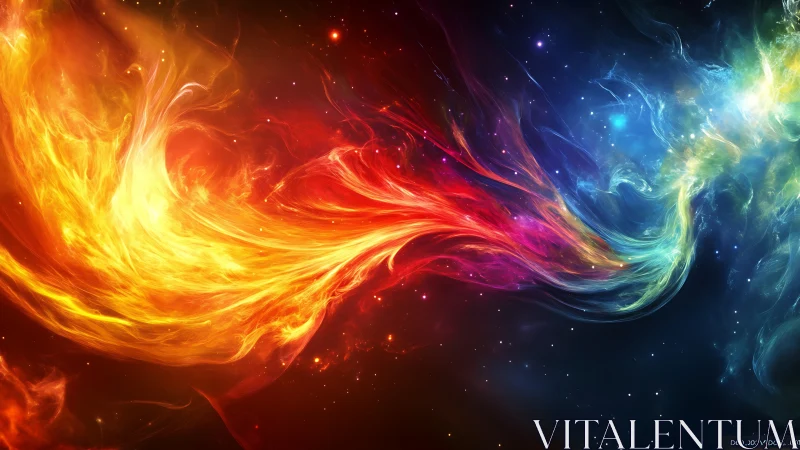 Solar flare tango meets aurora tide in deep cosmic dusk.