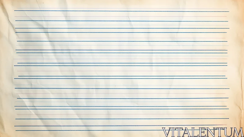 Vintage ruled notebook sheet awaiting fresh handwritten tales.