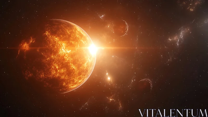 Molten dawn ignites a blazing exoplanet in deep silence