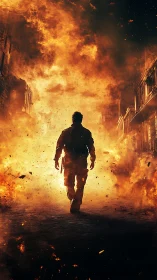 Lone Runner Walks Through Inferno Unscathed.