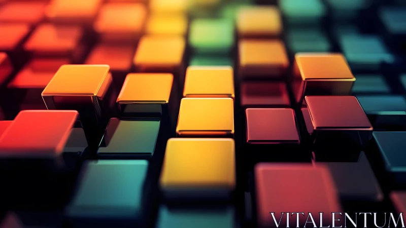 Vibrant 3D Colorful Cubes Abstract Digital Artwork. Vibrant 3D Colorful Cubes Abstract Digital Artwork.