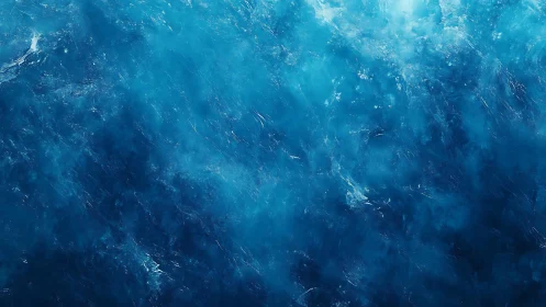 Abstract deep blue ocean texture digital art background.