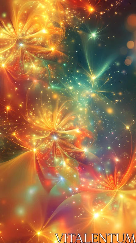 Radiant nebula blooms erupt in swirling cosmic light