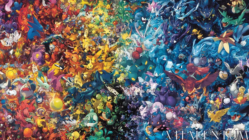 Pokemon elemental clash explodes across chromatic spectrum.