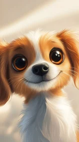 Bright-eyed puppy shares a joyful, heartwarming smile