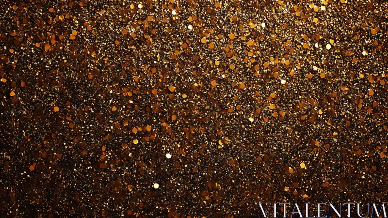 Golden glitter background captures dense sparkling texture