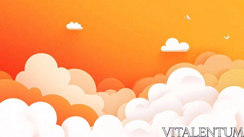 Soft sunrise clouds drifting in a gentle golden sky.