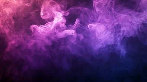 Dreamy violet and pink smoke drifting in soft motion.