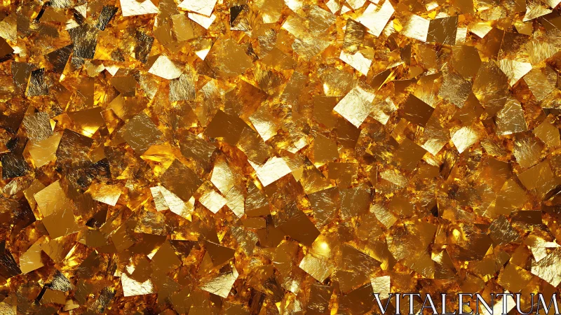 Glittering gold foil shards forming a luminous abstract field.