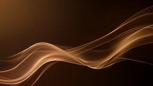 Golden light waves glide across a deep ambient backdrop