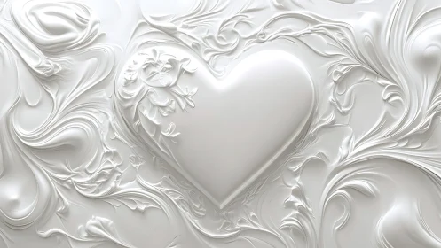 Crystalline Heart Swirls Through Baroque Elegance