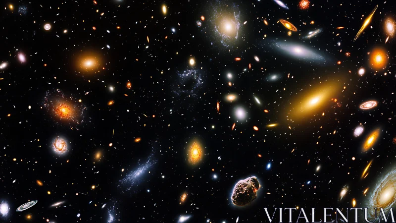 Gentle galaxy garden where distant star cities quietly glow.