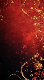 Golden vines curl through embers as velvet darkness blooms