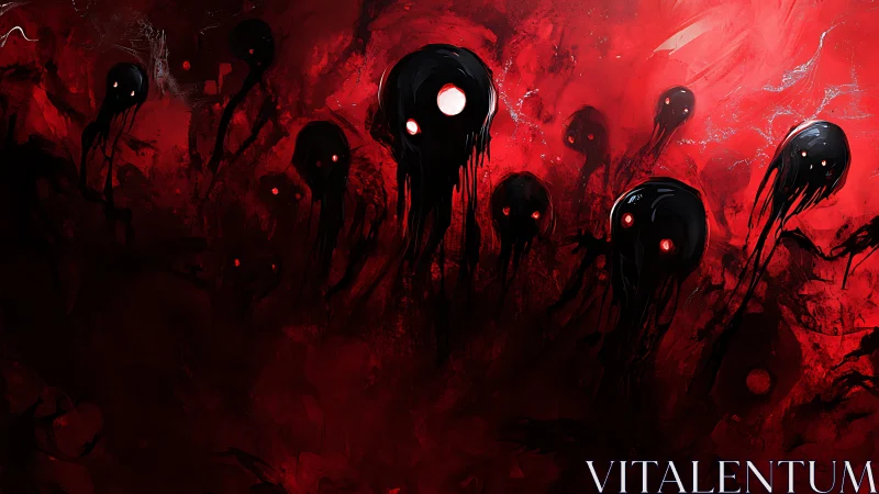 Bleeding night wraiths drifting through scarlet oblivion.