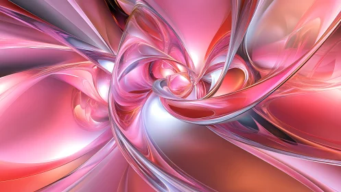 Glowing pink swirls inviting you into a dreamy abstract flow.