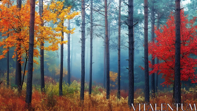 Misty Forest Sanctuary: Where Golden Autumn Meets Deep Serenity