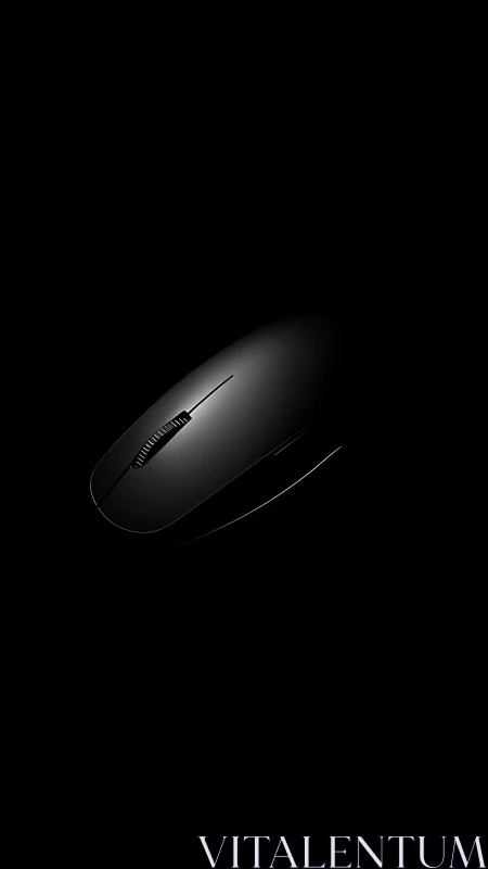 Wireless Mouse with Minimalist Studio Lighting