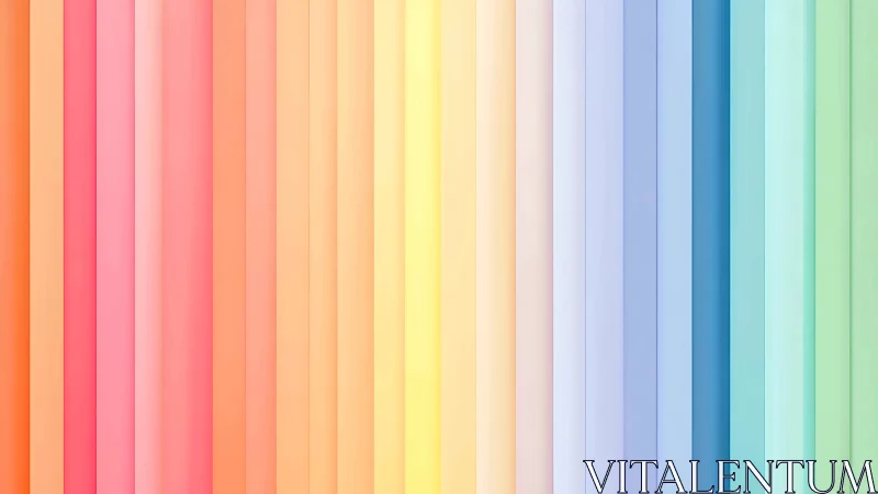 Pastel vertical color stripes forming soft rainbow gradient.