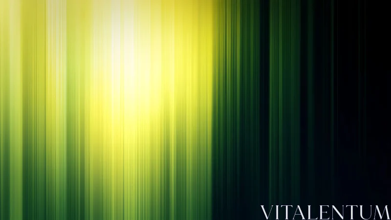 Spectral vertical light gradients in green-yellow digital field.