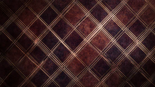 Vintage tartan lattice glows over textured, moody backdrop