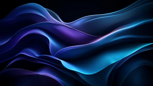 Shimmering waves of light drift softly across a twilight sky