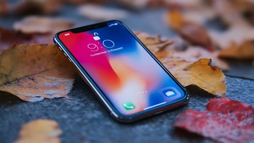 Digital Portal Emerges Through Autumn's Embrace