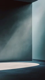 Soft light cuts through minimalist interior with quiet drama