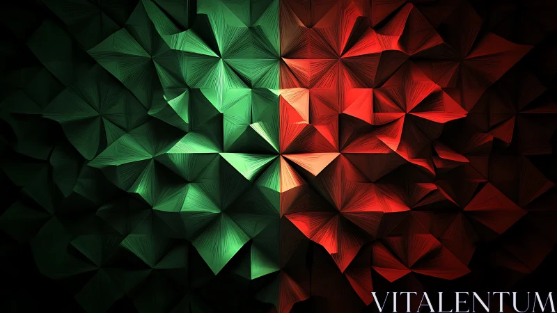 Geometric floral tessellation in dual-tone digital relief design.