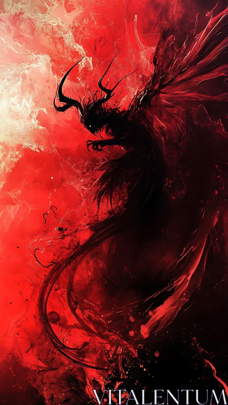 Crimson storm coils into a shadow-dragon of living fire