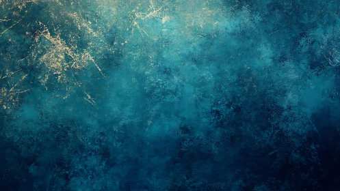 Textured blue abstract surface shows layered tonal variations