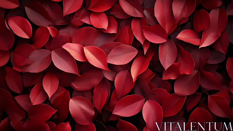 Red foliage closeup forming dense textured background pattern.