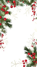 Holly berries lean in and quietly frame winter’s bright hush