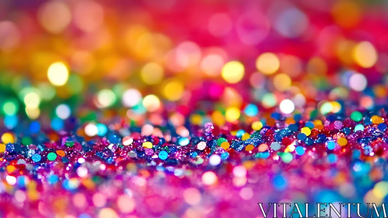 Glitter galaxies dance in a shallow rainbow dreamscape