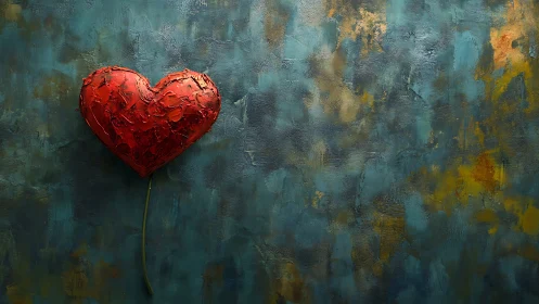 Resilient Heart: Finding Beauty in Weathered Moments.